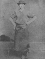 Leaning on his long tongs, this young iron puddler's helper posed for this photograph in the early 1860s, when the Sons of Vulcan was a young union. (From the collections of Henry Ford Museum & Greenfield Village.)